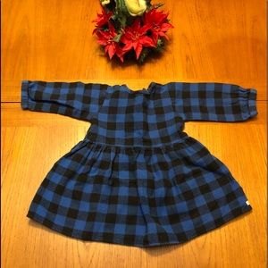 SALE‼️Ruffle Butts Blue & Black Plaid Dress 3T
